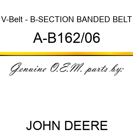V-Belt - B-SECTION BANDED BELT A-B162/06