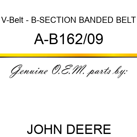 V-Belt - B-SECTION BANDED BELT A-B162/09