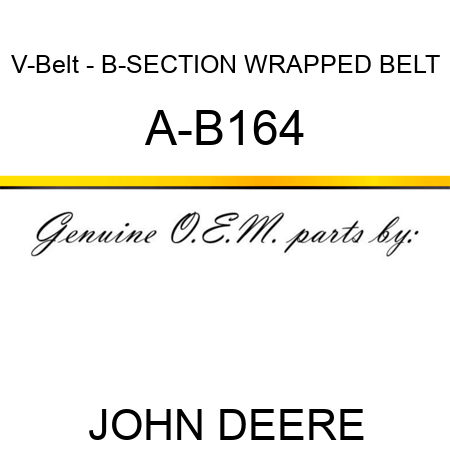 V-Belt - B-SECTION WRAPPED BELT A-B164