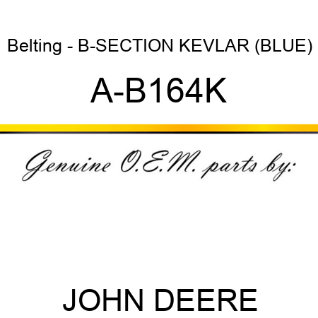 Belting - B-SECTION KEVLAR (BLUE) A-B164K