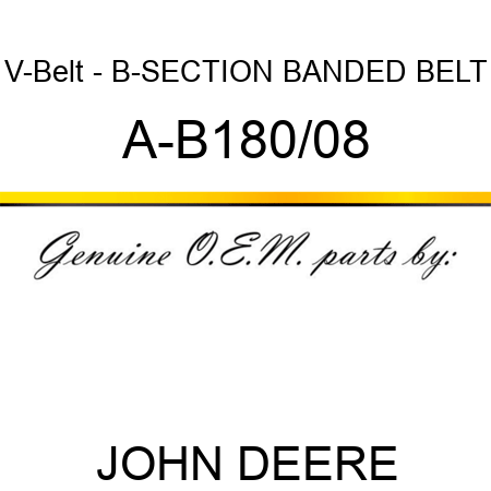 V-Belt - B-SECTION BANDED BELT A-B180/08
