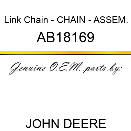 Link Chain - CHAIN - ASSEM. AB18169