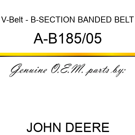 V-Belt - B-SECTION BANDED BELT A-B185/05