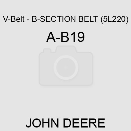 V-Belt - B-SECTION BELT (5L220) A-B19