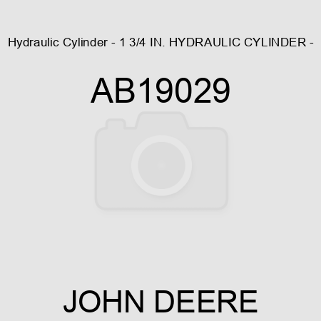Hydraulic Cylinder - 1 3/4 IN. HYDRAULIC CYLINDER - AB19029