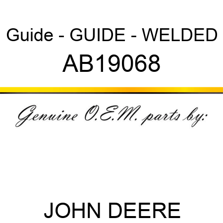 Guide - GUIDE - WELDED AB19068