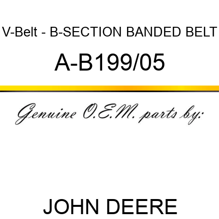 V-Belt - B-SECTION BANDED BELT A-B199/05
