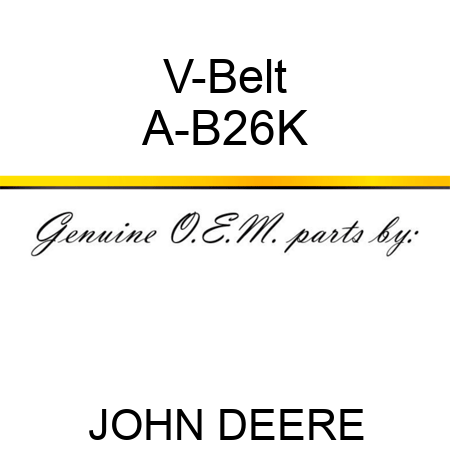 V-Belt A-B26K