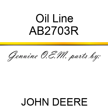 Oil Line AB2703R