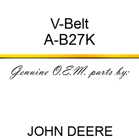 V-Belt A-B27K