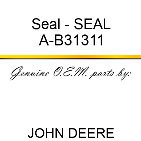 Seal - SEAL A-B31311