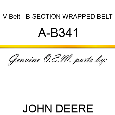V-Belt - B-SECTION WRAPPED BELT A-B341