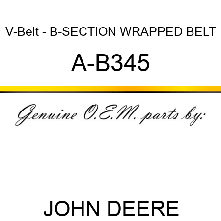 V-Belt - B-SECTION WRAPPED BELT A-B345