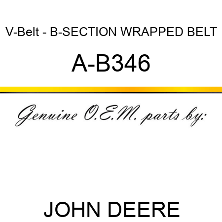 V-Belt - B-SECTION WRAPPED BELT A-B346