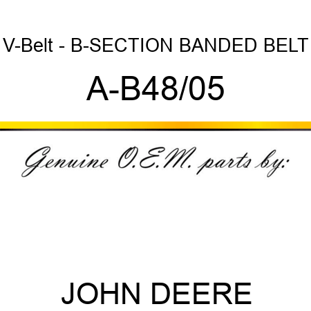 V-Belt - B-SECTION BANDED BELT A-B48/05