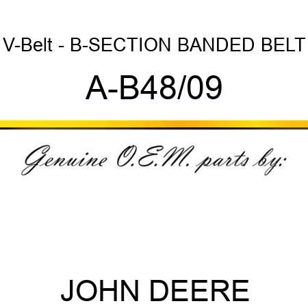 V-Belt - B-SECTION BANDED BELT A-B48/09