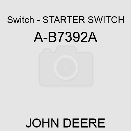 Switch - STARTER SWITCH A-B7392A
