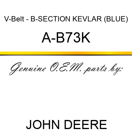 V-Belt - B-SECTION KEVLAR (BLUE) A-B73K