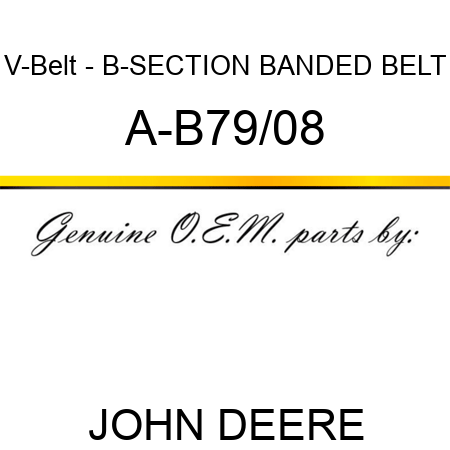 V-Belt - B-SECTION BANDED BELT A-B79/08