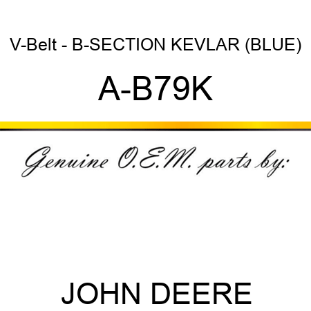 V-Belt - B-SECTION KEVLAR (BLUE) A-B79K
