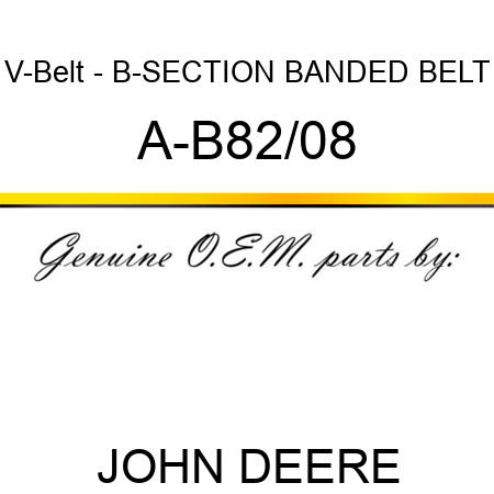V-Belt - B-SECTION BANDED BELT A-B82/08