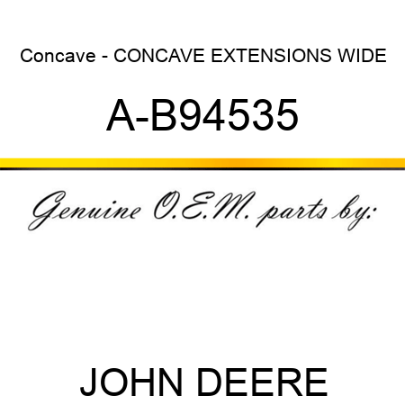 Concave - CONCAVE EXTENSIONS, WIDE A-B94535