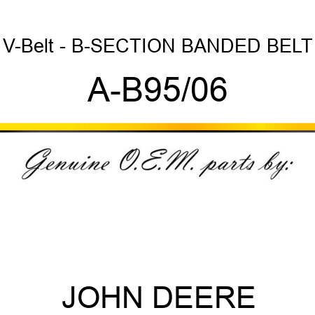 V-Belt - B-SECTION BANDED BELT A-B95/06