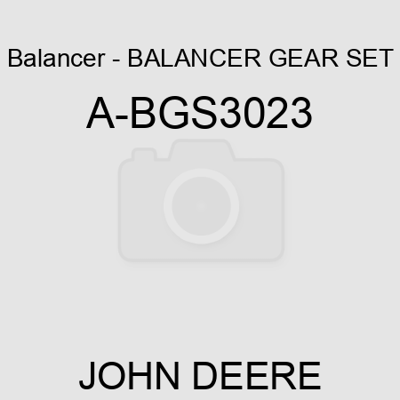 Balancer - BALANCER GEAR SET A-BGS3023