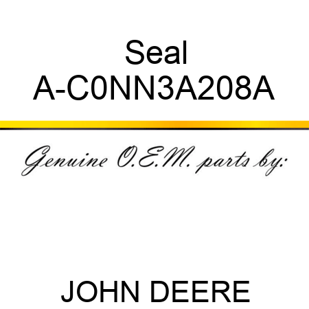Seal A-C0NN3A208A