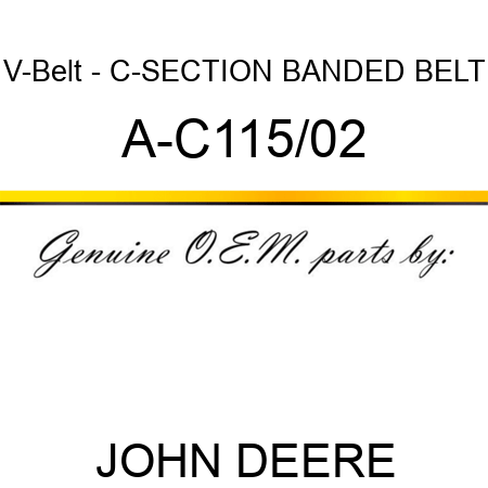 V-Belt - C-SECTION BANDED BELT A-C115/02