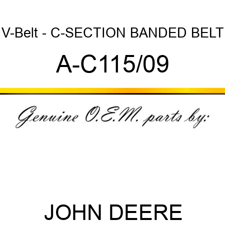 V-Belt - C-SECTION BANDED BELT A-C115/09