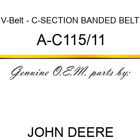 V-Belt - C-SECTION BANDED BELT A-C115/11