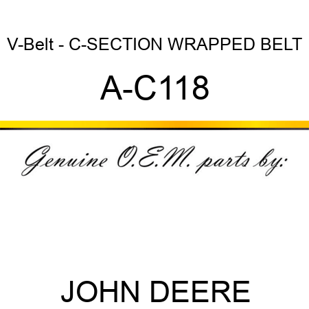 V-Belt - C-SECTION WRAPPED BELT A-C118