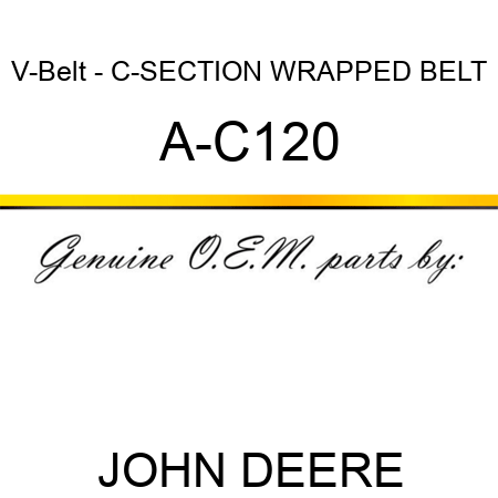 V-Belt - C-SECTION WRAPPED BELT A-C120
