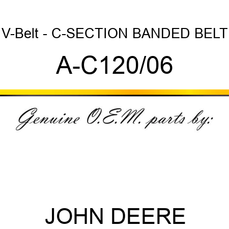 V-Belt - C-SECTION BANDED BELT A-C120/06