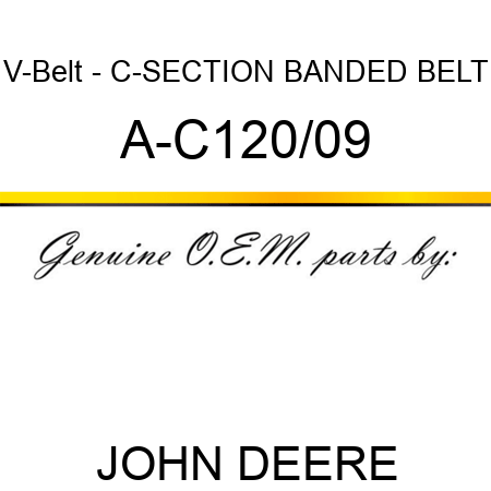 V-Belt - C-SECTION BANDED BELT A-C120/09