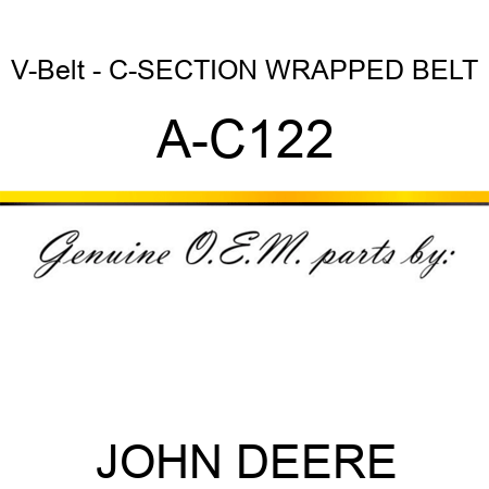 V-Belt - C-SECTION WRAPPED BELT A-C122