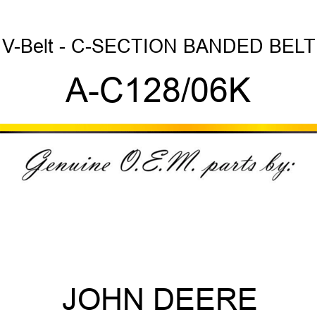 V-Belt - C-SECTION BANDED BELT A-C128/06K