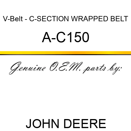 V-Belt - C-SECTION WRAPPED BELT A-C150