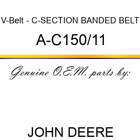 V-Belt - C-SECTION BANDED BELT A-C150/11