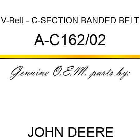V-Belt - C-SECTION BANDED BELT A-C162/02