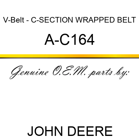 V-Belt - C-SECTION WRAPPED BELT A-C164