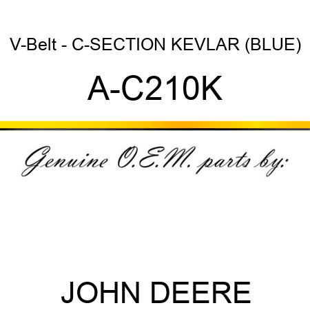 V-Belt - C-SECTION KEVLAR (BLUE) A-C210K