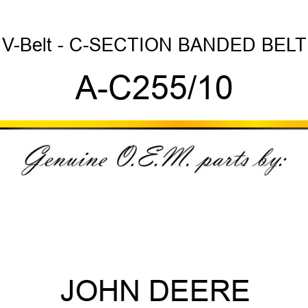 V-Belt - C-SECTION BANDED BELT A-C255/10