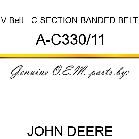 V-Belt - C-SECTION BANDED BELT A-C330/11
