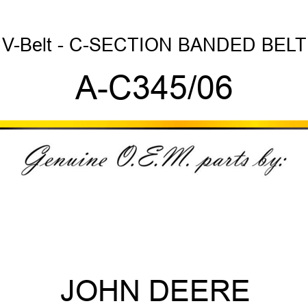 V-Belt - C-SECTION BANDED BELT A-C345/06