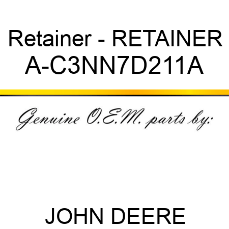 Retainer - RETAINER A-C3NN7D211A
