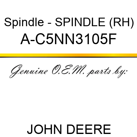 Spindle - SPINDLE (RH) A-C5NN3105F