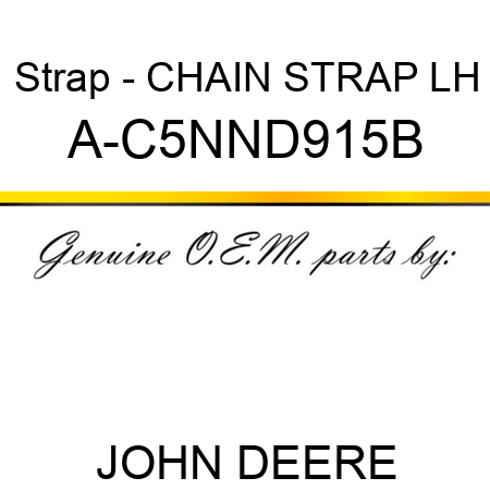 Strap - CHAIN STRAP, LH A-C5NND915B