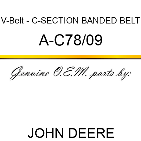 V-Belt - C-SECTION BANDED BELT A-C78/09